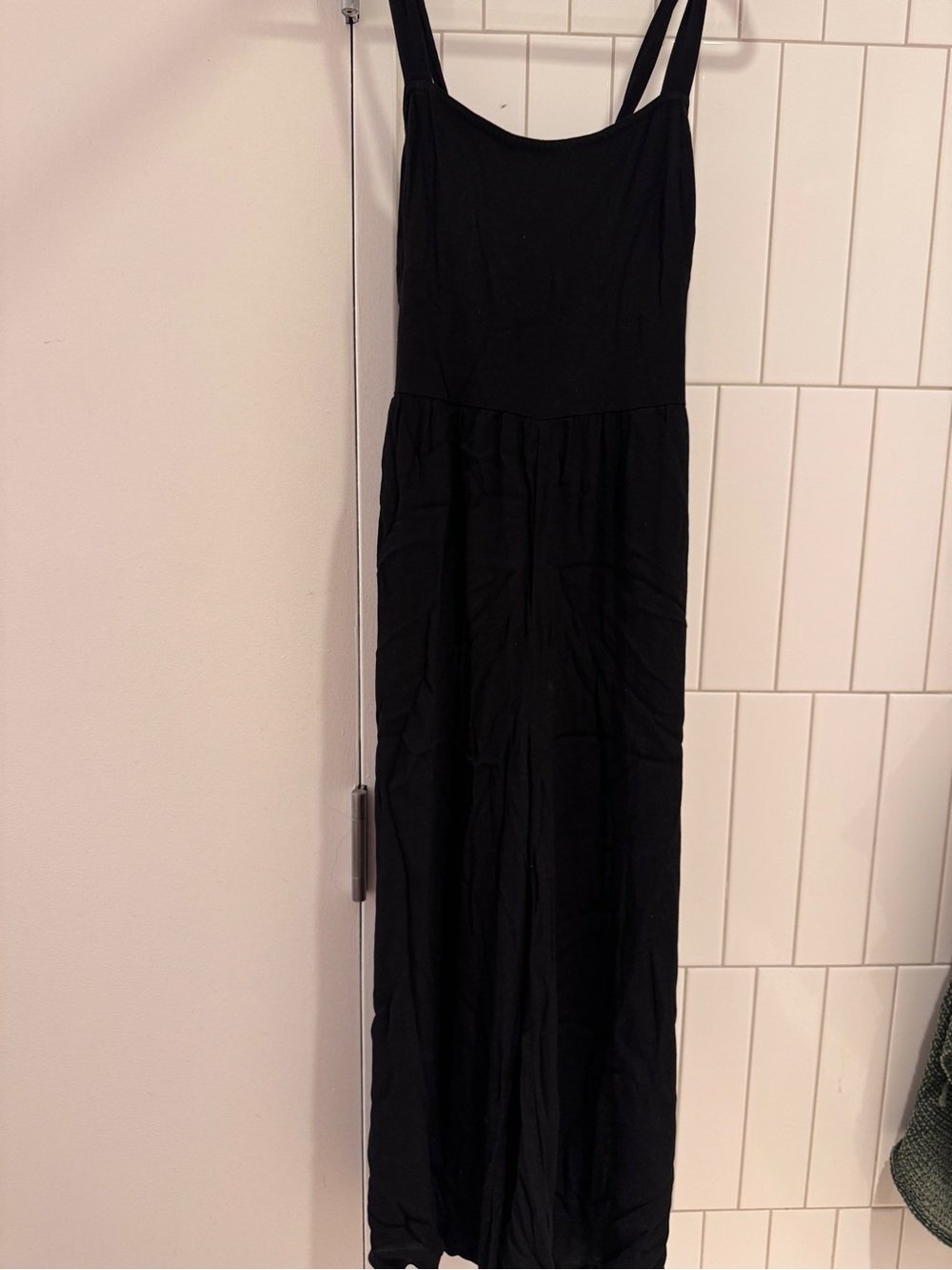 Black Women's Sleeveless Mid length jumpsuit